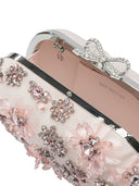 Zelfportret satijnen bloemen clutch bag