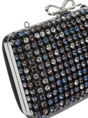 Pochette en tricot multicolore Self Portrait