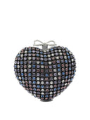 Self Portrait Heart Clutch With Crystals