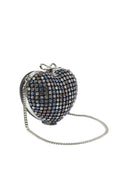 Self Portrait Heart Clutch With Crystals