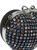 Self Portrait Heart Clutch With Crystals