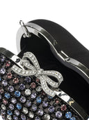 Self Portrait Heart Clutch With Crystals