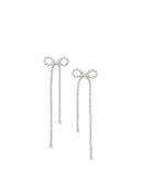 Self Portrait Bow Earrings With Crystals