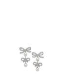 Pendientes Autorretrato Con Lazos Y Perlas