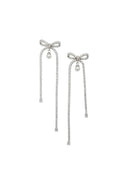 Boucles D'oreilles Pendantes Self Portrait Avec Cristaux Et Perles