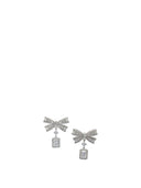 Pendientes colgantes con cristales y autorretrato