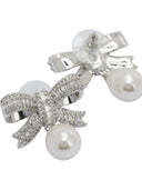 Boucles d'oreilles pendantes Self Portrait avec perles et cristaux