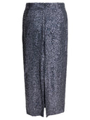 Falda midi con lentejuelas Semper