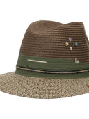 The Hat Gang Two Tone Raffia Hat