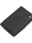 Tarjetero Tom Ford de piel granulada pequeña