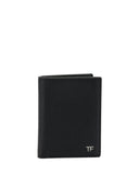 Tarjetero plegable de piel granulada pequeña de Tom Ford