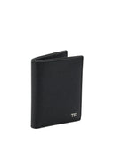 Tarjetero plegable de piel granulada pequeña de Tom Ford
