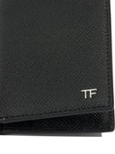 Tarjetero plegable de piel granulada pequeña de Tom Ford