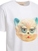 Valentino "Le Chat De La Maison" Crew Neck T Shirt
