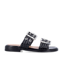 Chaussures plates ganni noires