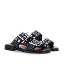Chaussures plates ganni noires