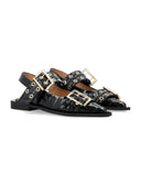 Ganni Flat Shoes Black