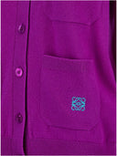 Cárdigan de bordado del logotipo de Loewe