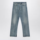 Maison Margiela Blue Washed Effect Jeans con fibbia