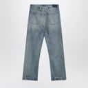 Maison Margiela Blue Washed Effect Jeans con fibbia