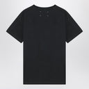 Maglietta nera di Maison Margiela con logo ricamato