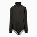 Maison Margiela Black Viscose Jersey Bodysuit