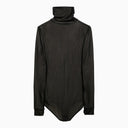 Maison Margiela Black Viscose Jersey Bodysuit