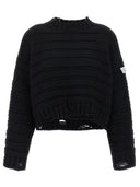 MM6 Maison Margiela Pull en laine en détresse