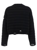 MM6 Maison Margiela Pull en laine en détresse