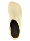 Mm6 Maison Margiela Stitch Out Leather Ankle Boots