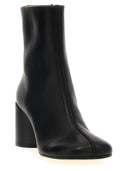 Mm6 Maison Margiela Stitch Out Leather Ankle Boots