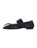 Mm6 Maison Margiela Flat Shoes Black