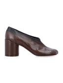 Mm6 Maison Margiela Flat Shoes Brown