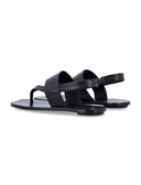 MM6 Maison Margiela chaussures plates noires