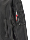 Veste de bombardier en cuir dsquared2