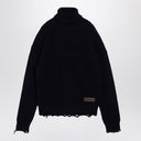 Dsquared2 Navy Blue Turtleneck Sweater In Wool