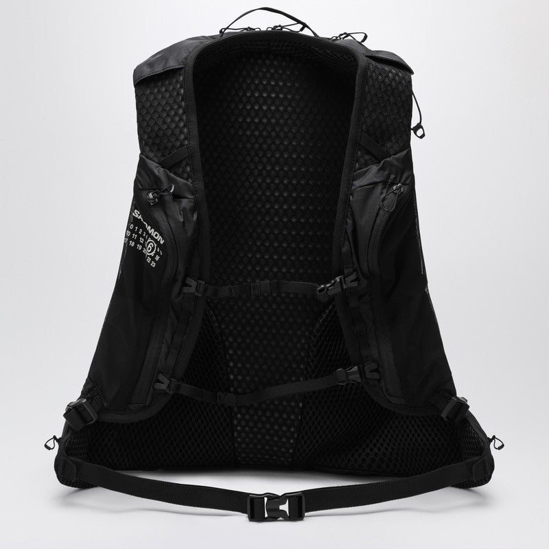 Mm6 Maison Margiela Black Nylon Xt 15 Backpack With Logo – Balardi
