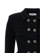 Autorretrato 'Peplum de tejido de textura negro'