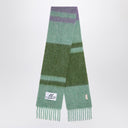 Marni alpaca e sciarpa mohair con strisce di kiwi verde