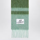 Marni alpaca e sciarpa mohair con strisce di kiwi verde