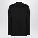 Mm6 Maison Margiela Black Single Breasted Jacket In Wool Blend