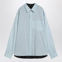 MM6 Maison Margiela blauw/zwart shirt in katoenmengsel