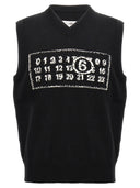 Mm6 Maison Margiela Jacquard Logo Vest