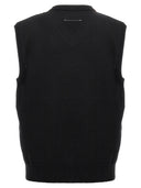 Mm6 Maison Margiela Jacquard Logo Vest