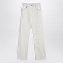 MM6 Maison Margiela White Jeans con parches