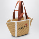 Marni Sillo Small Shopping Bag In Raffia Effect Macramé