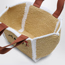 Marni Sillo Small Shopping Bag In Raffia Effect Macramé