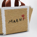 Marni Sillo Small Shopping Bag In Raffia Effect Macramé