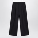 'S Max Mara Midnight Blue Crêpe Wool Trousers