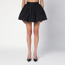 Mini gonna in poliestere nero di Patou